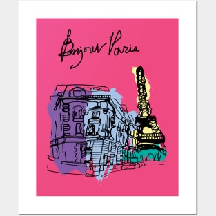 Bonjour Paris Posters and Art